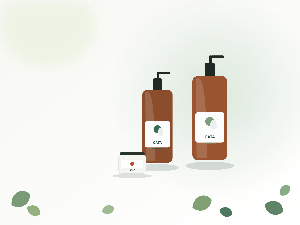 Các sản phẩm CATA trong một bộ chăm sóc